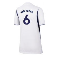 Camisa de Futebol Tottenham Hotspur Jan Paul van Hecke #6 Equipamento Principal Mulheres 2026-27 Manga Curta